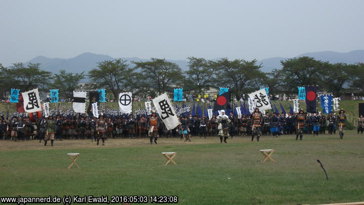 Yonezawa, Uesugi Matsuri: Kenshin hat seine Generäle versammelt
