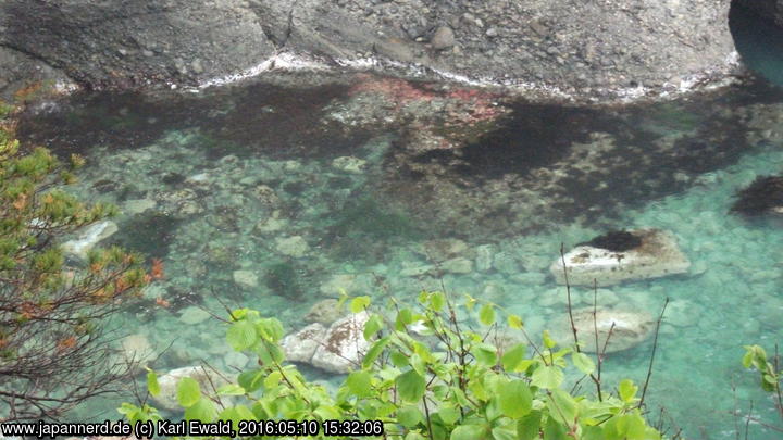 Miyako, Jodogahama: das seichte Wasser ist glasklar
