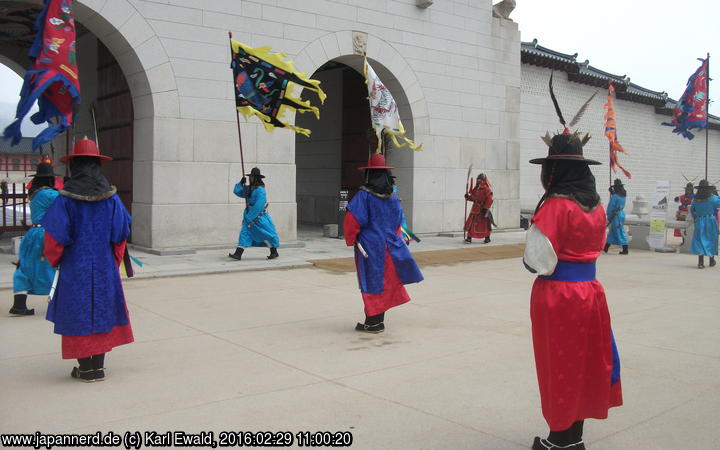 Seoul, Gyeongbokgung: Wachablösung
