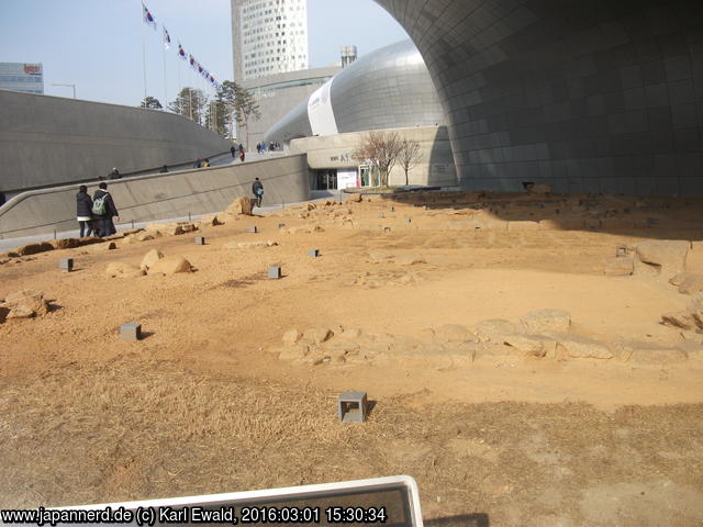 Seoul, Dongdaemun Design Plaza, Ausgrabungen
