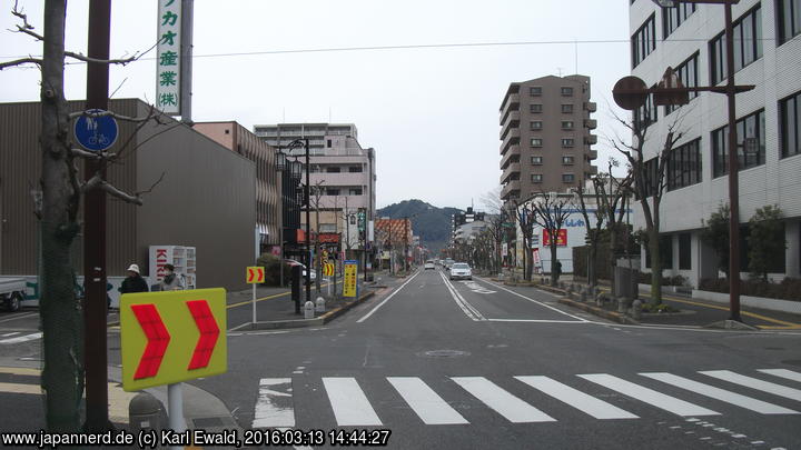 Omihachiman: Blick entlang der Hauptstraße
