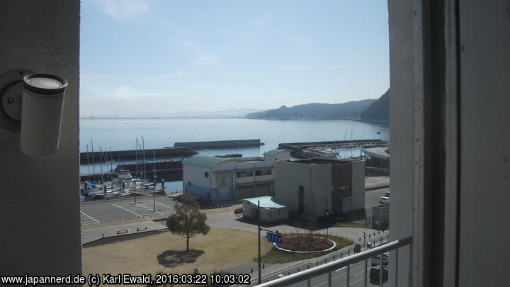 Beppu, Hotel The New Tsuruta, Blick aus dem Zimmer
