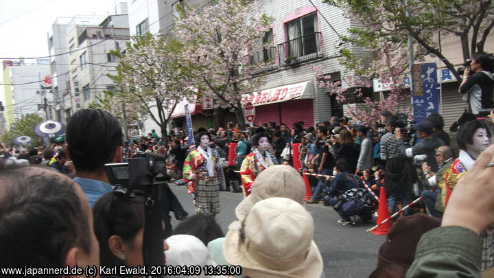 Tokyo Asakusa, Ichiyo Sakura-Matsuri: Oiran Dochu Prozession 5
