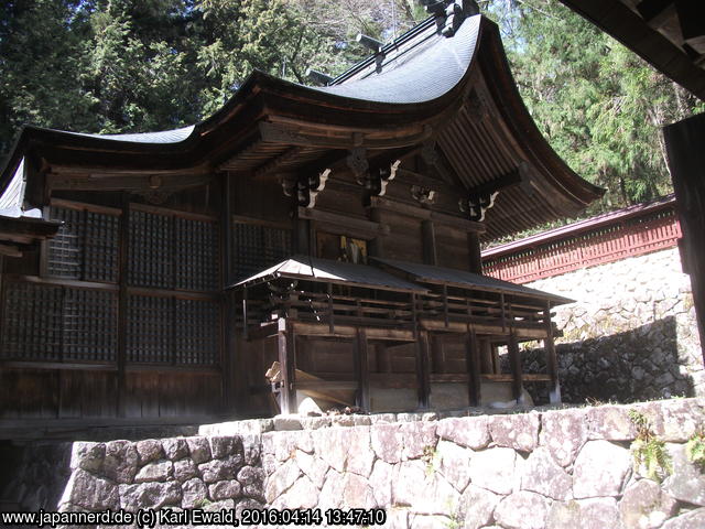 Takayama, Hie Jinja: Blick auf Honden
