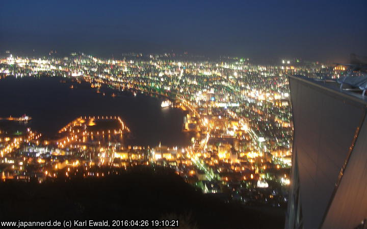 Hakodate, nächtlicher Blick vom Mount Hakodate
