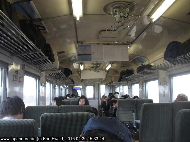 Fahrt mit dem One-Man-Car von Abashiri Richtung Kushiro
